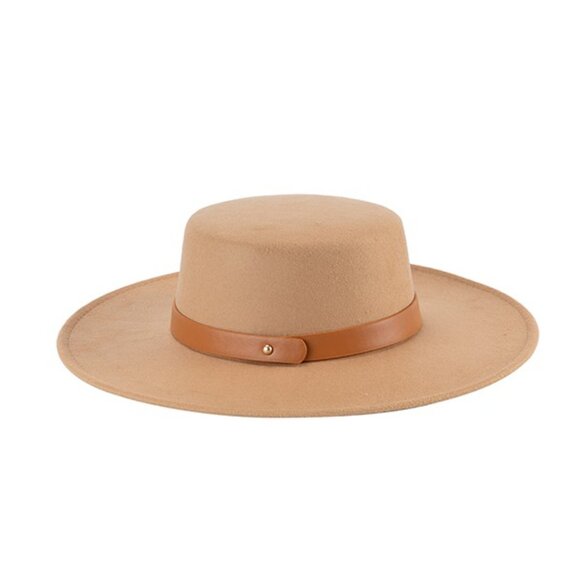 NWT Suede Fedora With Classic Leather Band - Picture 3 of 4